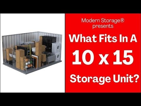 What Can You Fit Inside a 10x15 Storage Unit